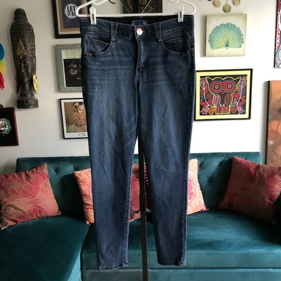 DEMOCRACY size 10 Stretch Denim "Ab" Solution Skinny Ankle Jeans - Picture 1 of 4